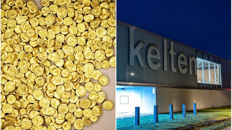 Die gestohlenen Goldmünzen aus Manching / das Keltenmuseum (Symbolbild): Der Schatz war nicht versichert.