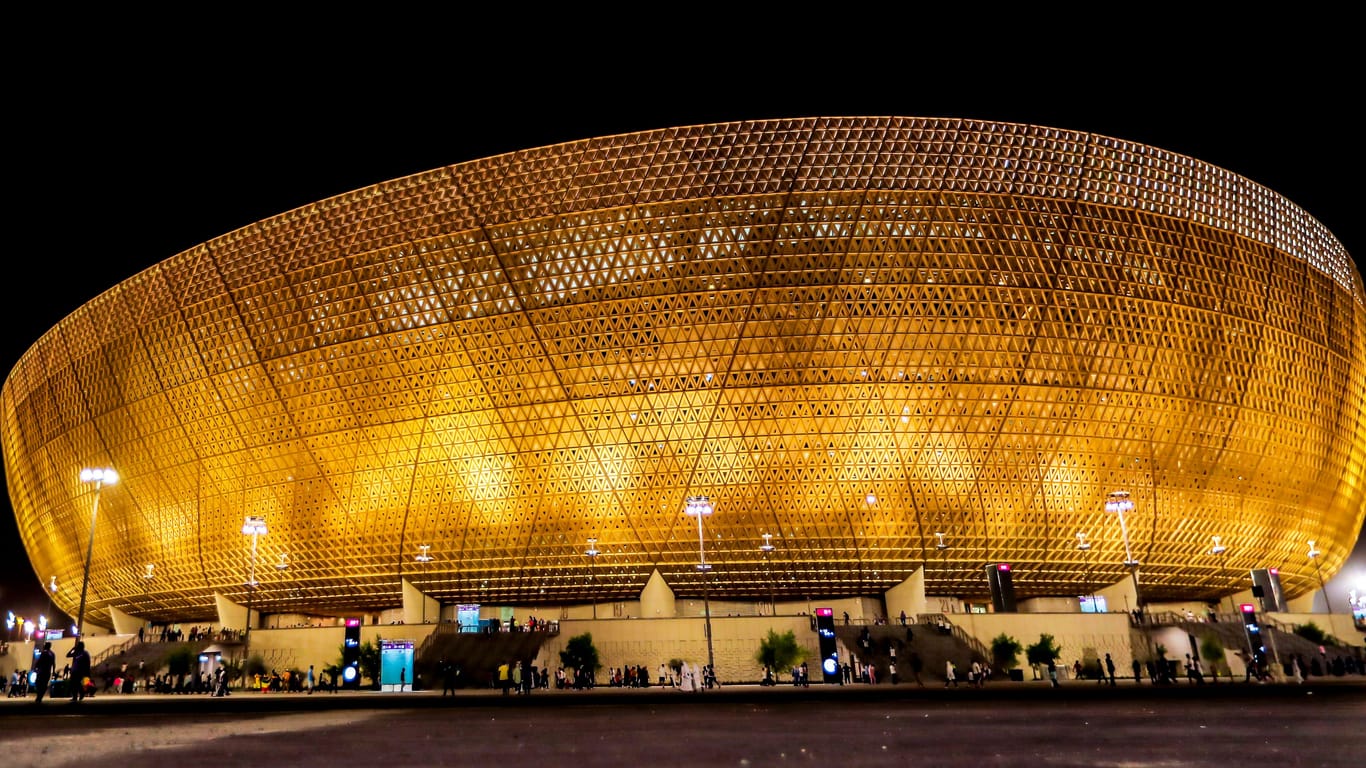 Das Lusail Stadion in Katar: Hier findet sowohl das Eröffnungsspiel als auch das Endspiel der WM 2022 statt.