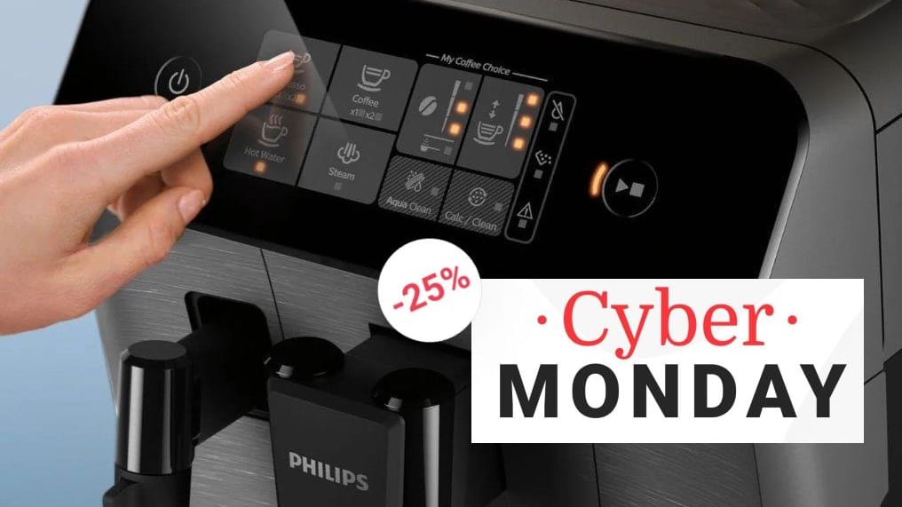 Cyber-Monday-Angebote bei Lidl: Der Discounter reduziert Kaffeevollautomaten von Philips, Krups und De'Longhi.