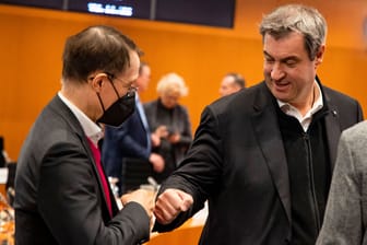 Bayerns Ministerpräsident Markus Söder (CSU) und Bundesgesundheitsminister Karl Lauterbach (SPD)