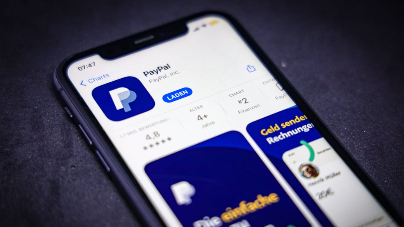 Paypal-App (Symbolbild): Der Online-Bezahldienst steht erstmals an der Spitze des "Yougov"-Markenmonitors.