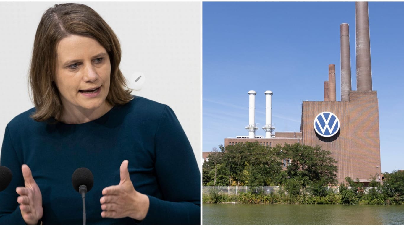 Niedersachsens neue Kultusministerin Julia Willie Hamburg (Grüne) geht in den VW-Aufsichtsrat. (Montage)