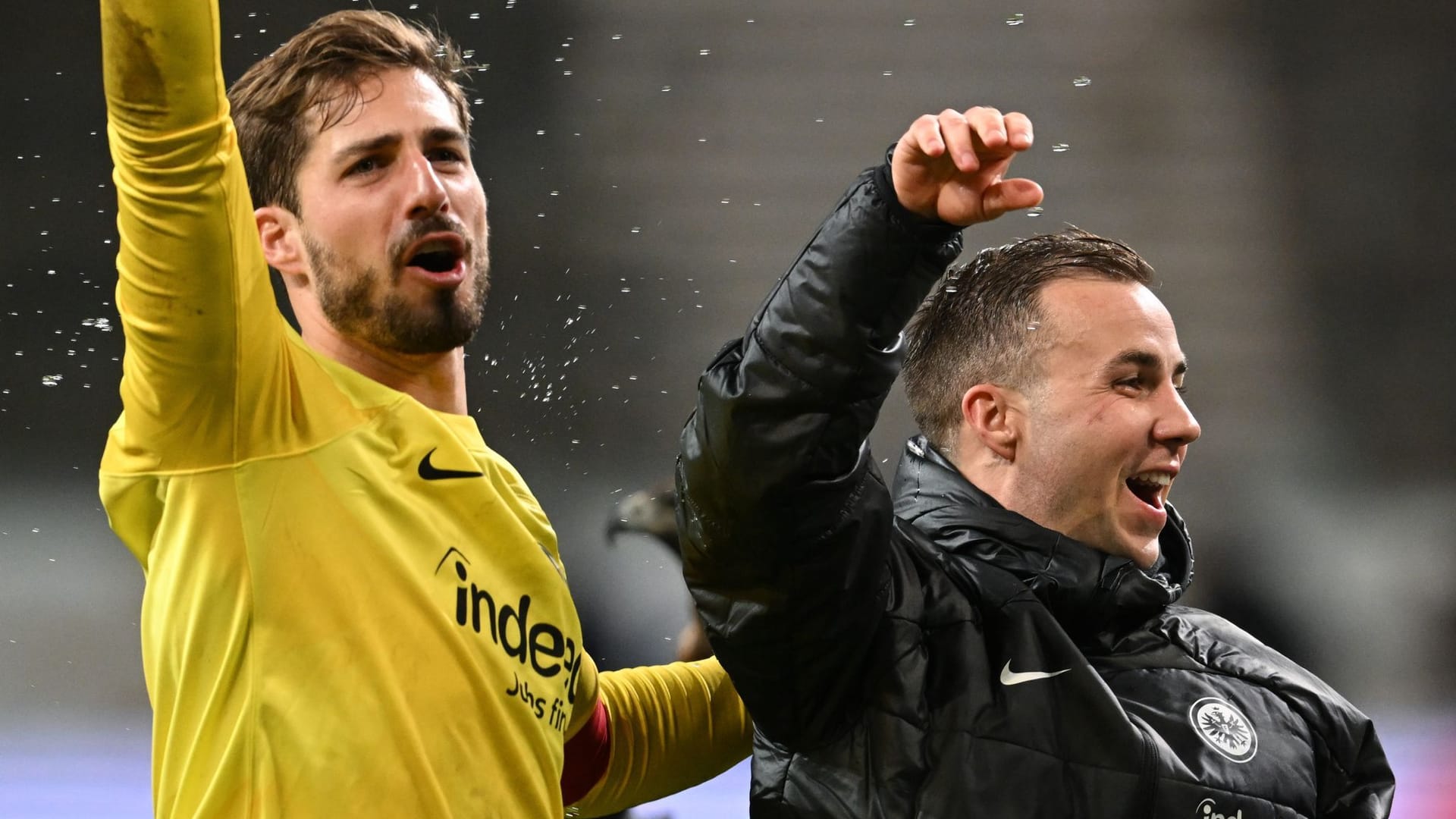 Kevin Trapp (li.) und Mario Götze: Beide fahren gemeinsam zur WM.