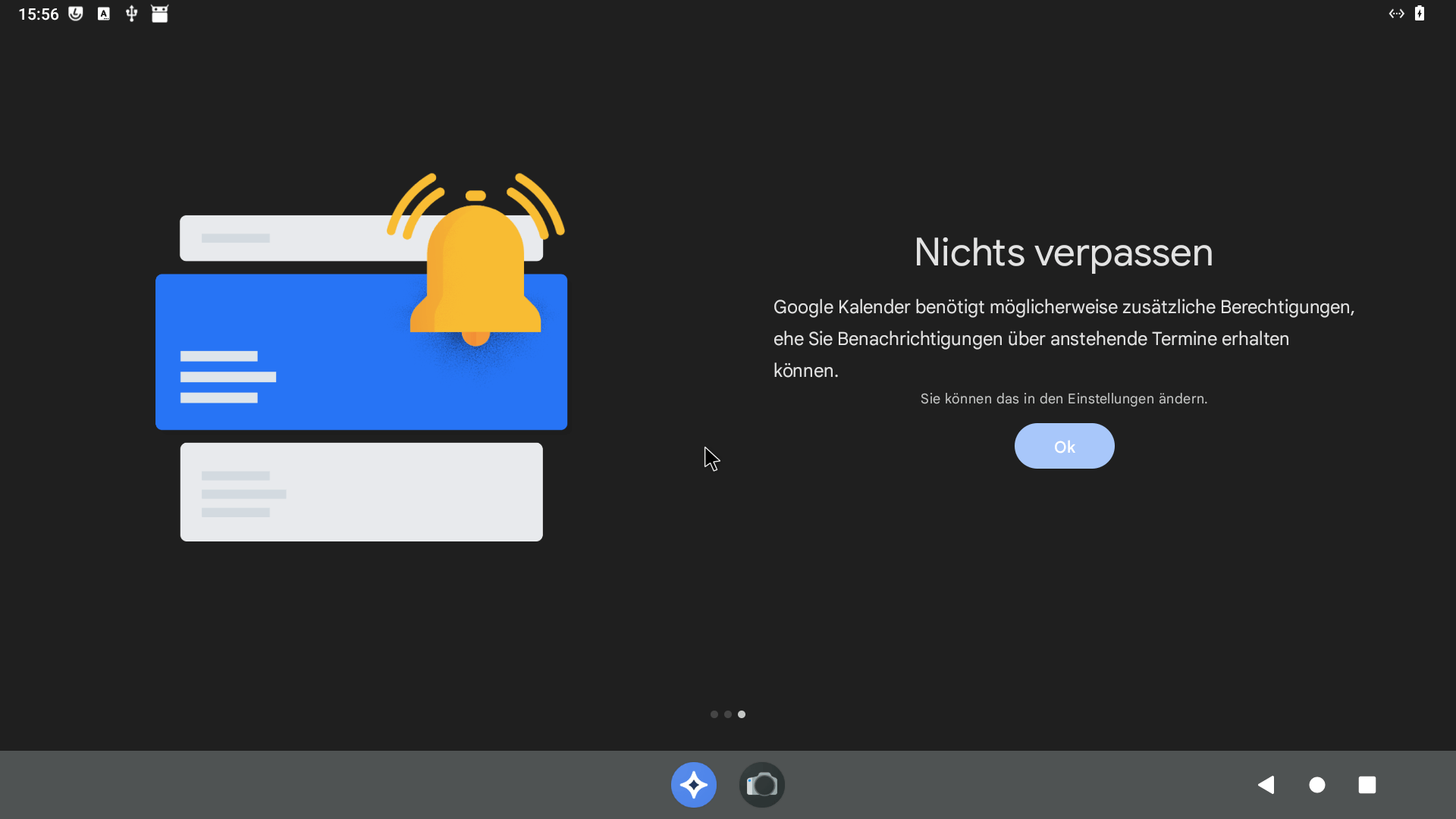 Nach der Installation der Google-Kalender-App geht es weiter mit der Regelung der Rechte.