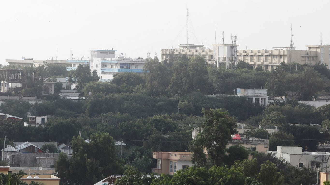FILE PHOTO: A general view shows a section of the Presidential Palace area, in Mogadishu