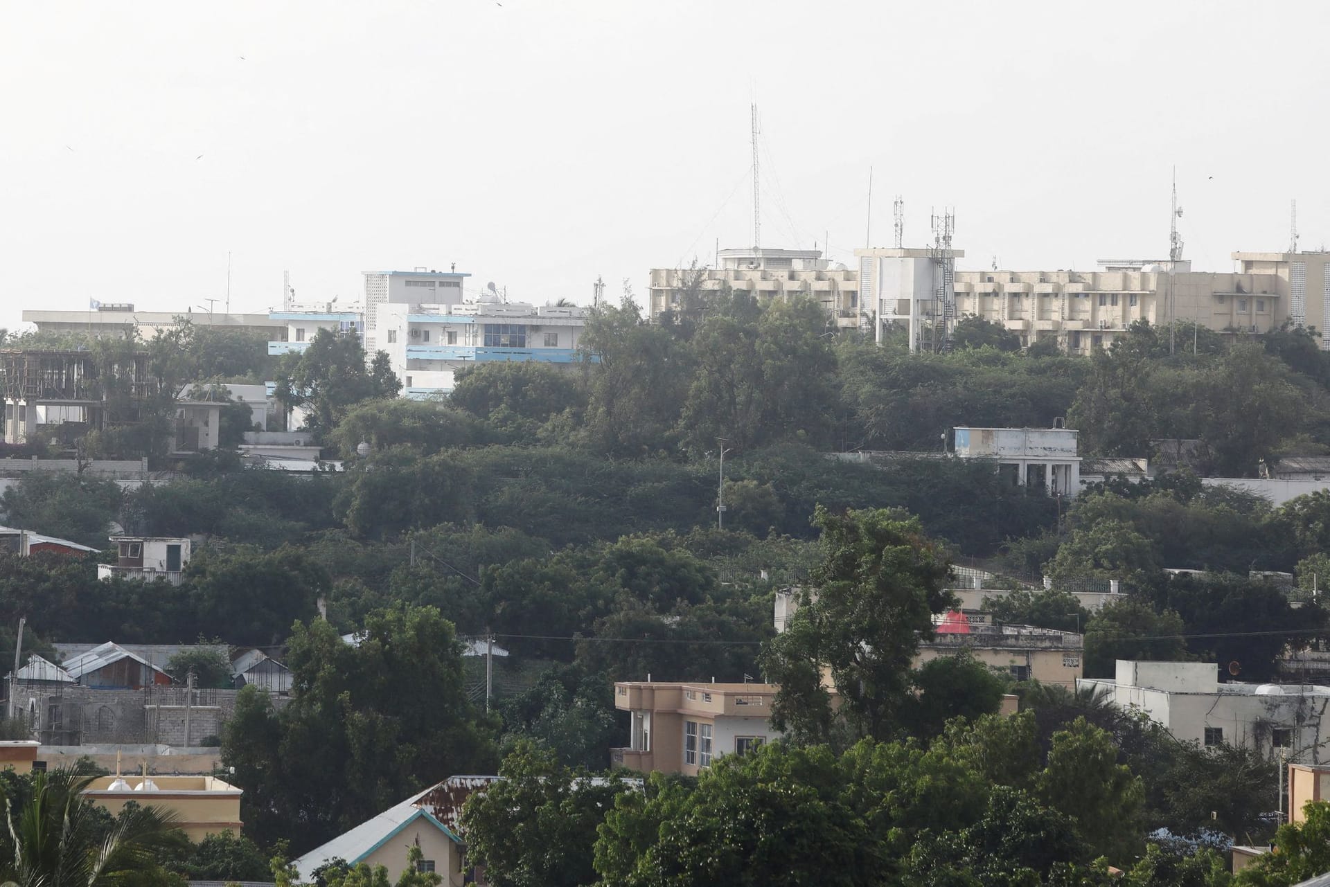 FILE PHOTO: A general view shows a section of the Presidential Palace area, in Mogadishu