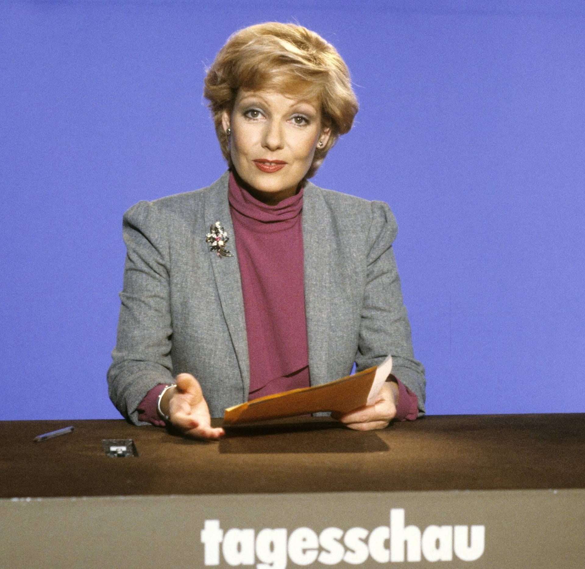 Dagmar Berghoff: Von 1976 bis 1999 stand sie für die "Tagesschau" vor der Kamera.