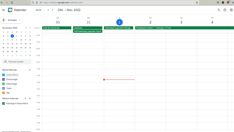 Mit dem Google Kalender können Sie mehrere Kalender anlegen und mit Terminen oder Ereignissen versehen.