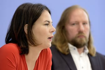 Anton Hofreiter (r.) erhöht den Druck auf seine Parteifreundin Annalena Baerbock.