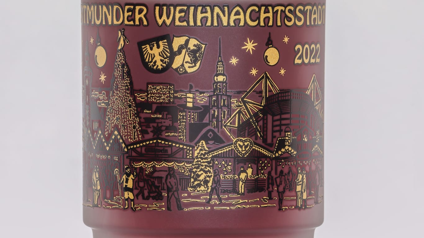 Die offizielle Glühweintasse des Dortmunder Weihnachtsmarkt 2022.