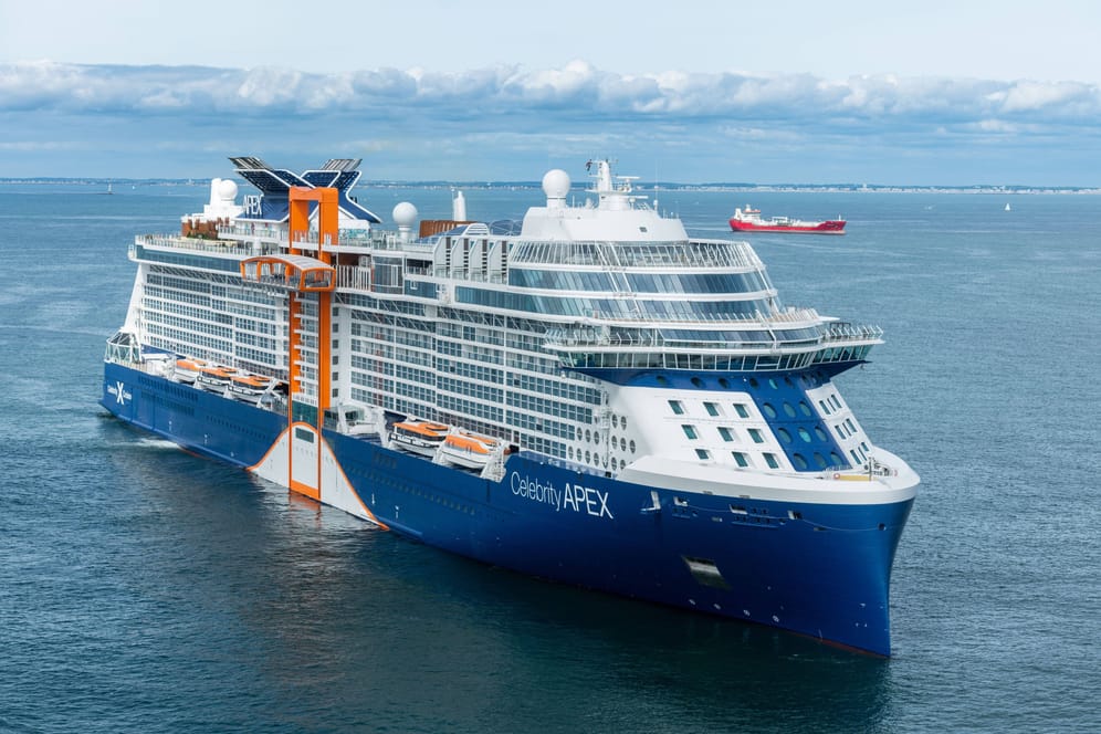 Ein Schiff der Kreuzfahrtgesellschaft Celebrity Apex: Die Branche verspricht für das kommende Jahr mehrere große Neuzugänge auf den Weltmeeren.