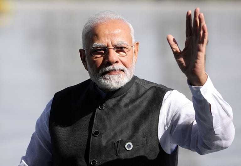 Narendra Modi: Der indische Regierungschef steht wegen der zunehmenden Bedeutung und Kraft seines Landes bei vielen G20-Teilnehmern ganz oben auf der Gesprächsliste. Geplant sind unter anderem Treffen mit Biden, Macron und Sunak.