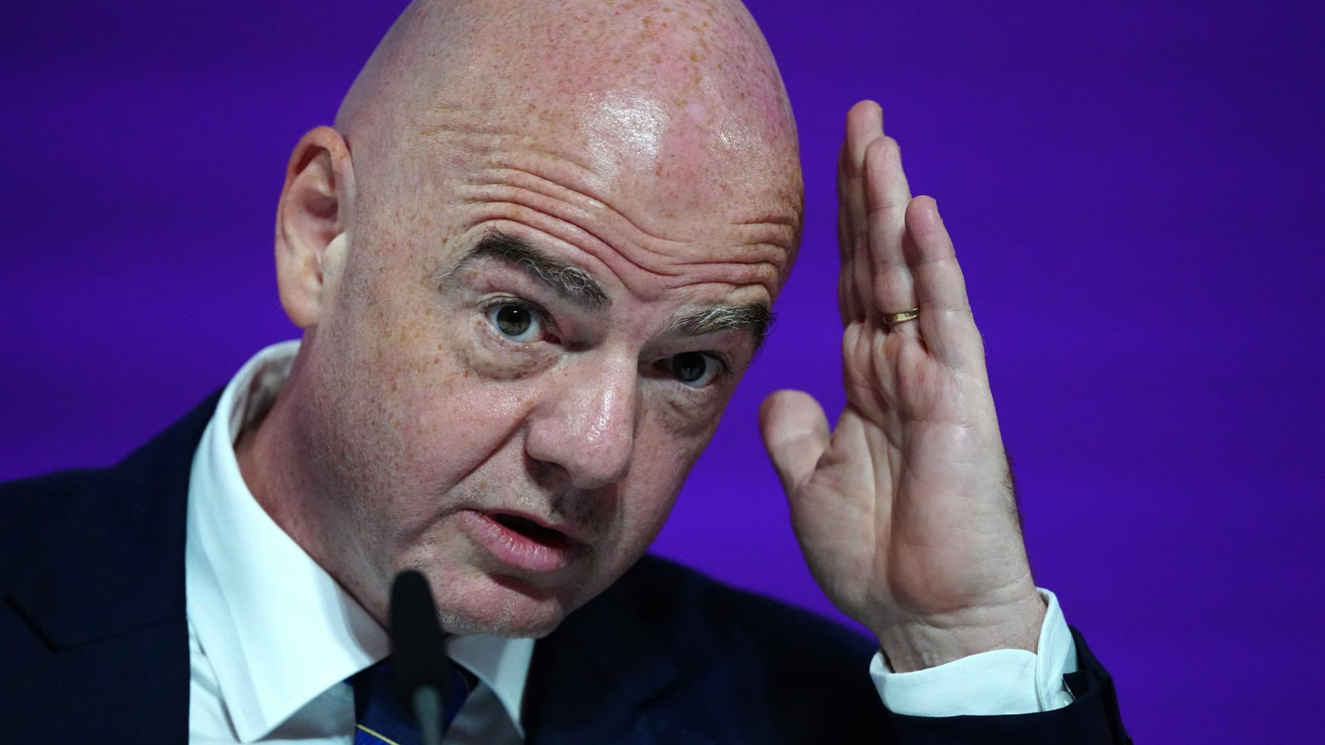 Gianni Infantino: Der Fifa-Boss hat über die WM gesprochen.