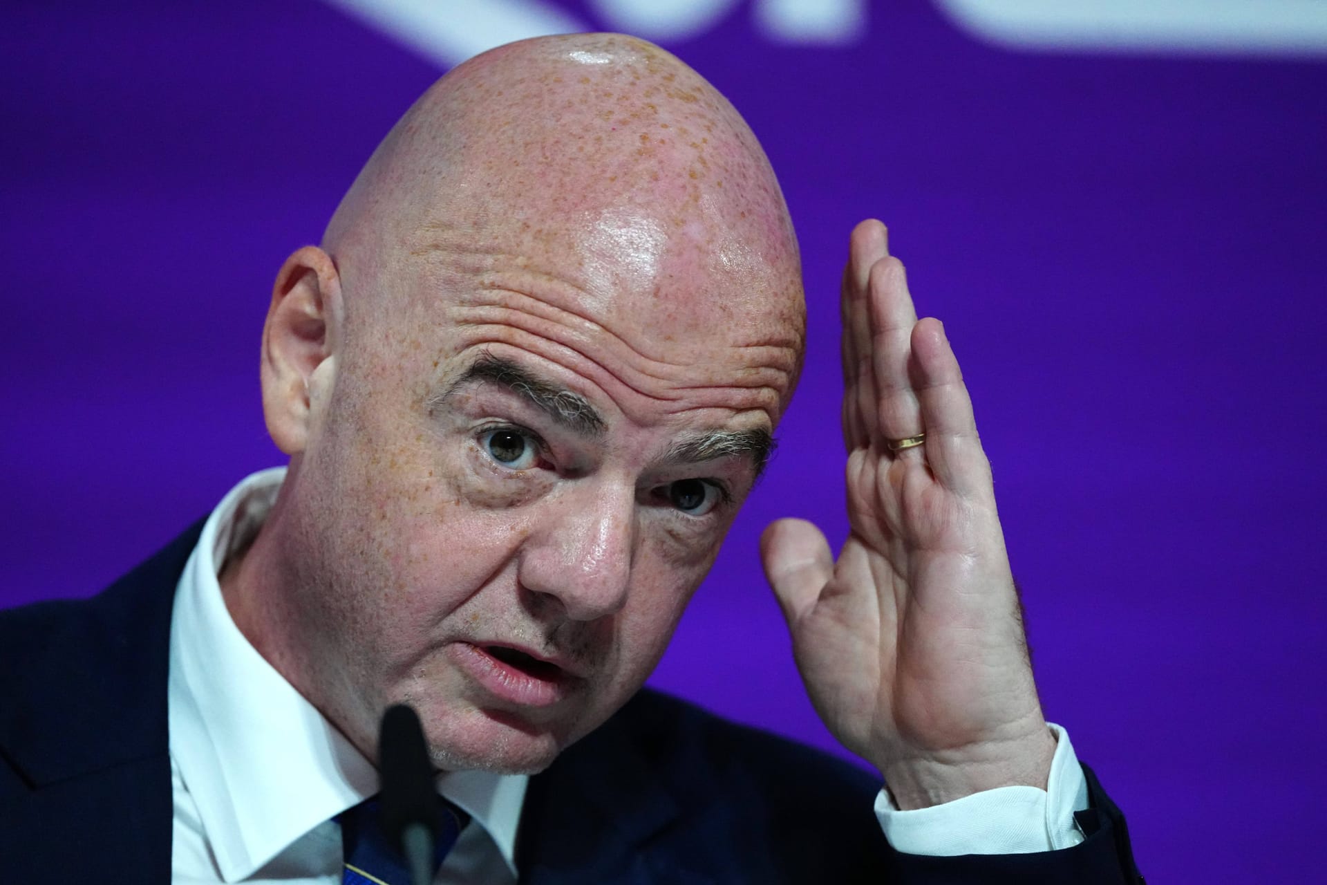 Gianni Infantino: Der Fifa-Boss hat über die WM gesprochen.