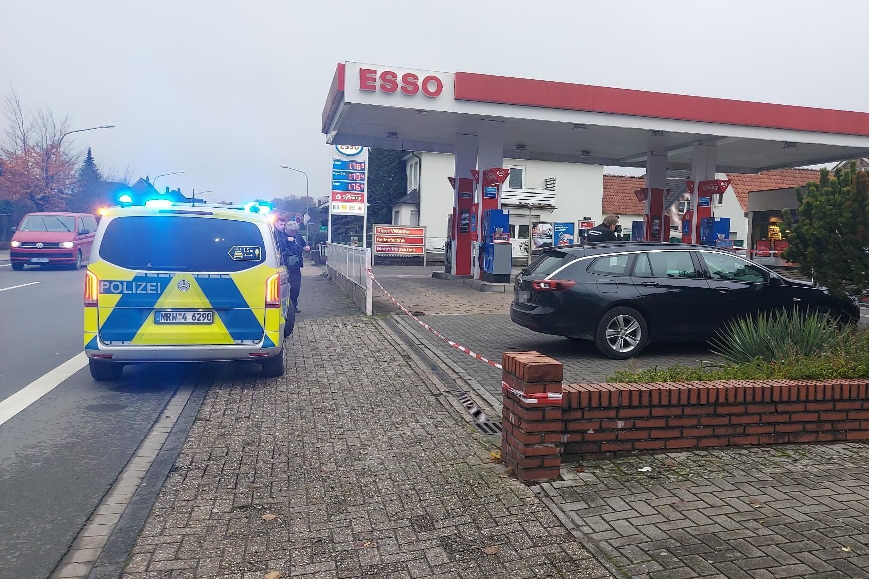 Schüsse in Tankstelle in Lengerich