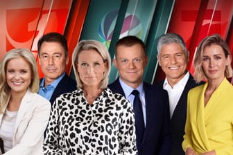 Das neue ProSiebenSat.1-Nachrichtenteam: Angela van Brakel, Norbert Anwander, Claudia von Brauchitsch, Marc Bator, Michael Marx und Karolin Kandler (v. l.).