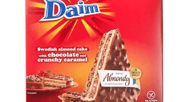 Rückruf: Almondy Daim-Mandeltorte Schoko-Krokant.