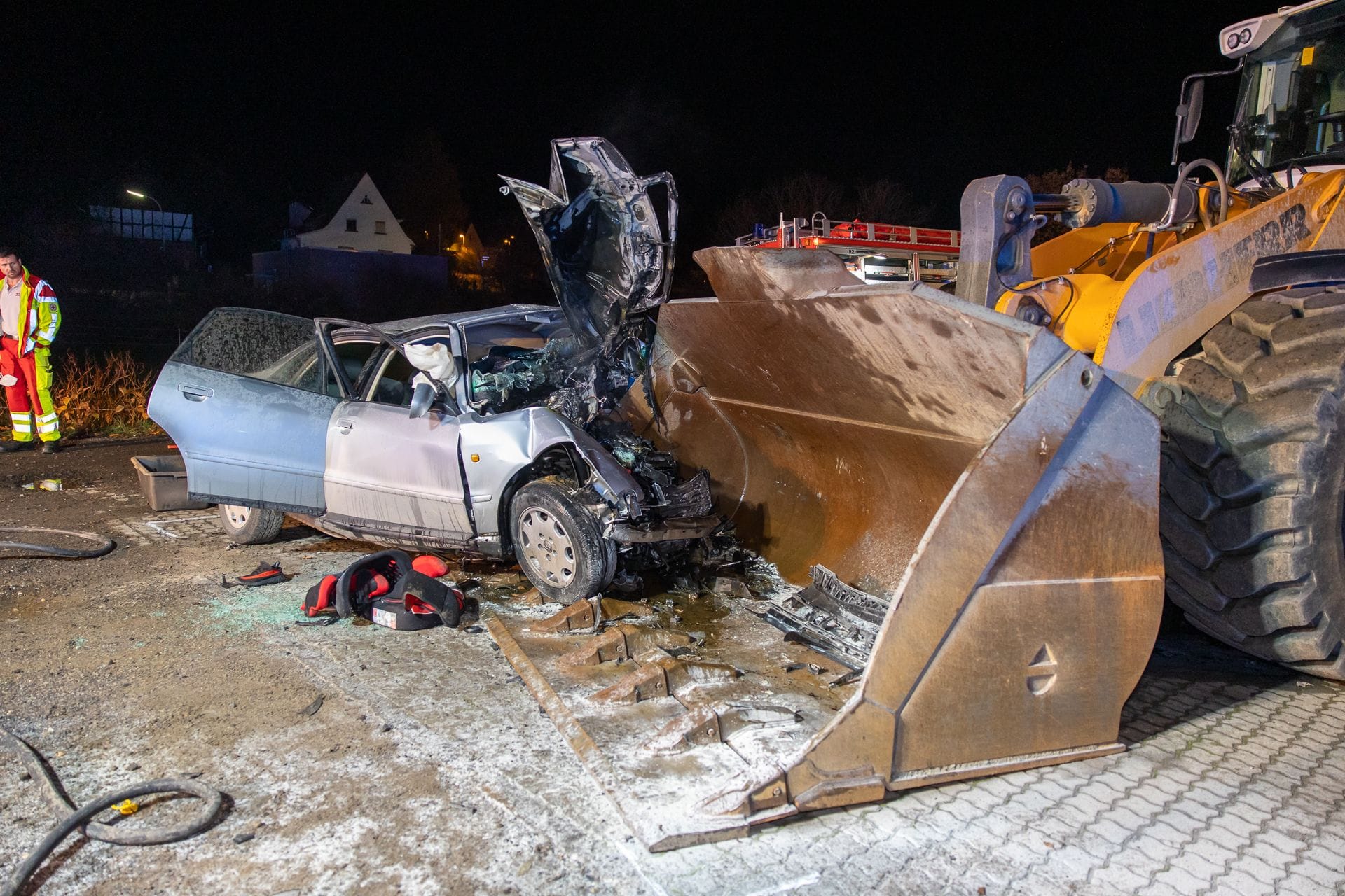 Unfall im Main-Kinzig-Kreis: Erst vor ein paar Tagen waren an derselben Stelle bei einem Unfall mehrere Schulkinder verletzt worden.
