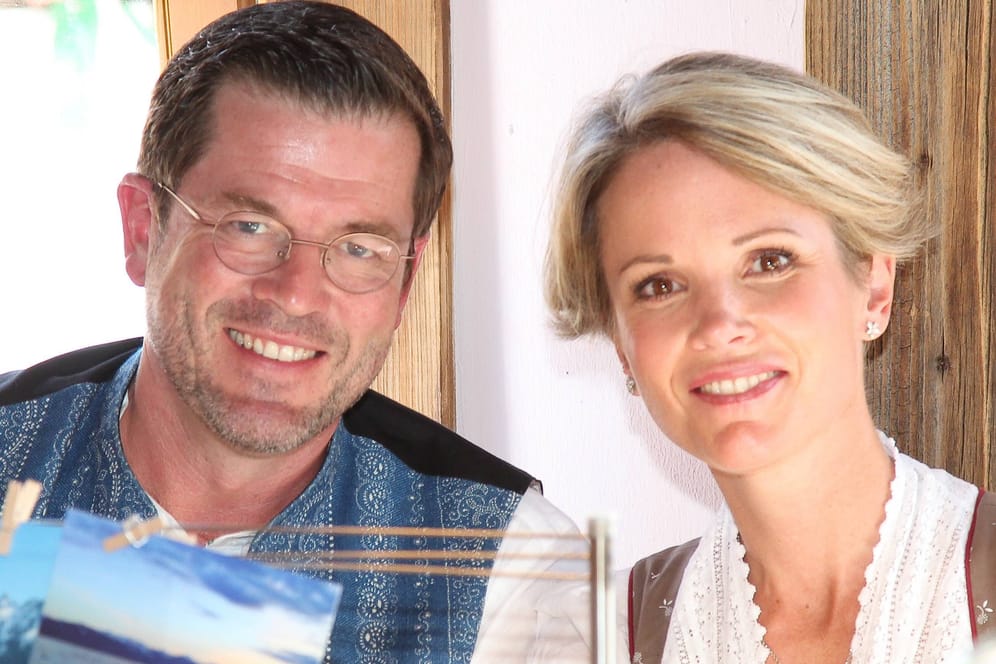 Karl-Theodor zu Guttenberg mit seiner Ehefrau Stephanie: Das Paar ist seit 2000 verheiratet.
