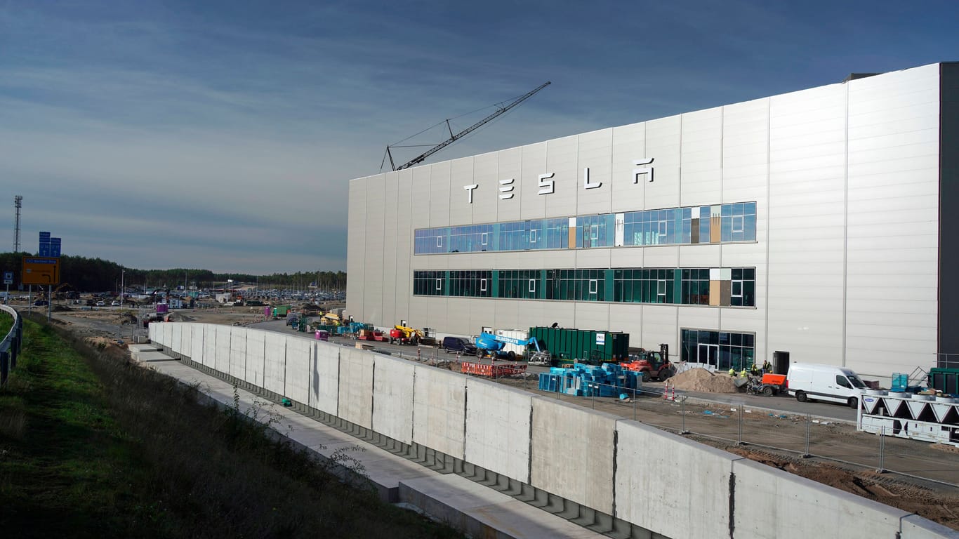 Tesla-Werk in Grünheide: Der Bau soll weiter wachsen.
