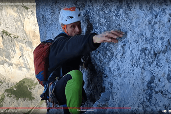 Christoph Klein auf der Nordwand Rocchetta Alta di Bosconero, Italien (Screenshot): Auf seinem YouTube-Kanal lud der Rosenheimer regelmäßig Videos von seinen Kletter-Expeditionen hoch.