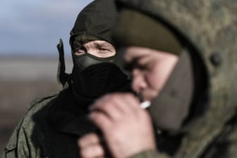 Russische Soldaten in der ukrainischen Region Saporischschja.