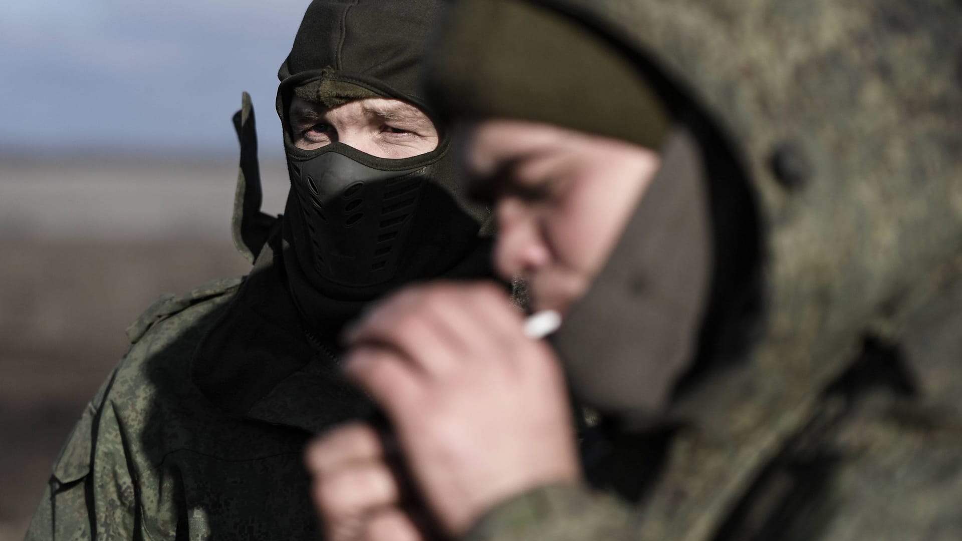 Russische Soldaten in der ukrainischen Region Saporischschja.