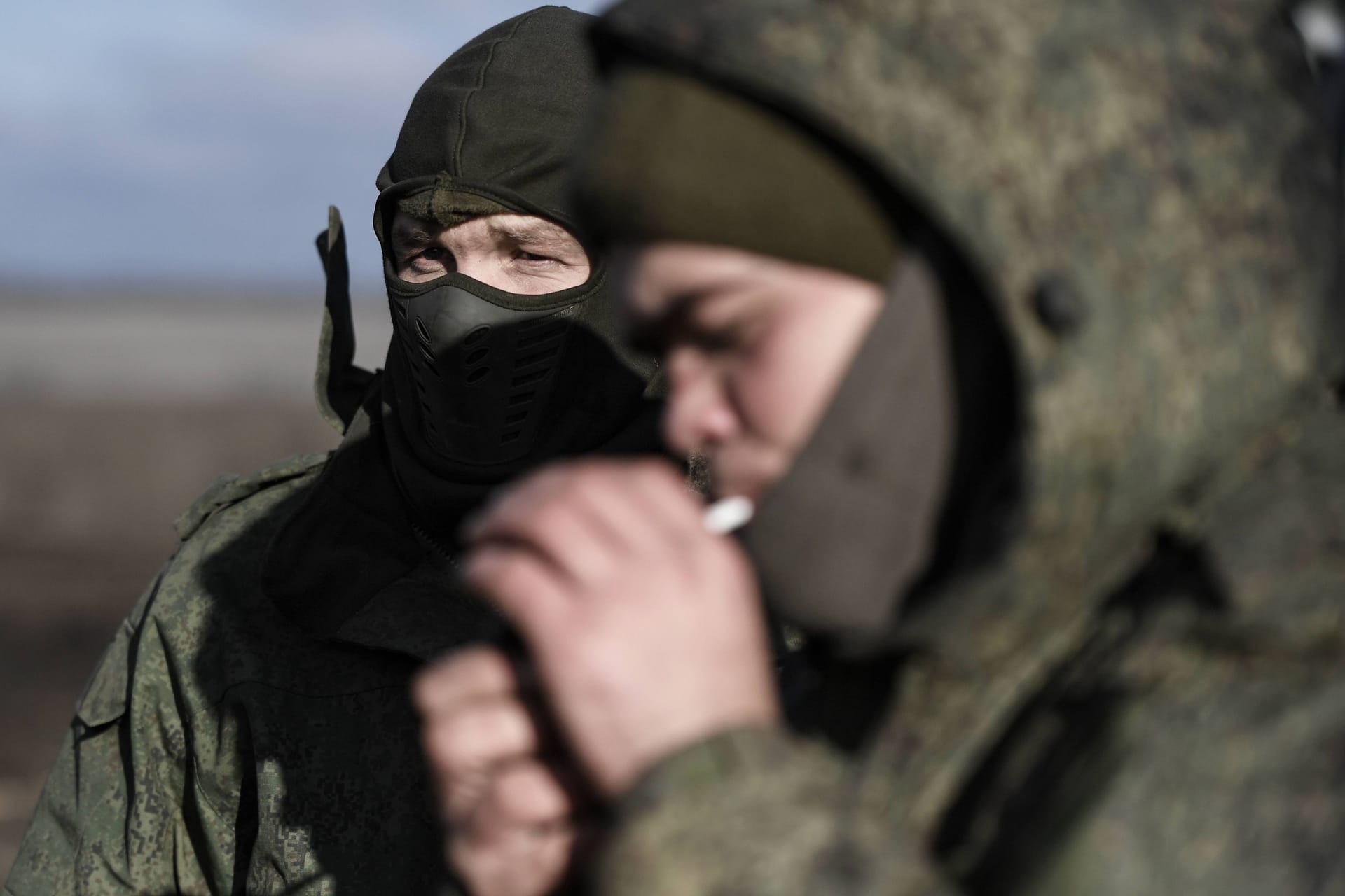 Russische Soldaten in der ukrainischen Region Saporischschja.