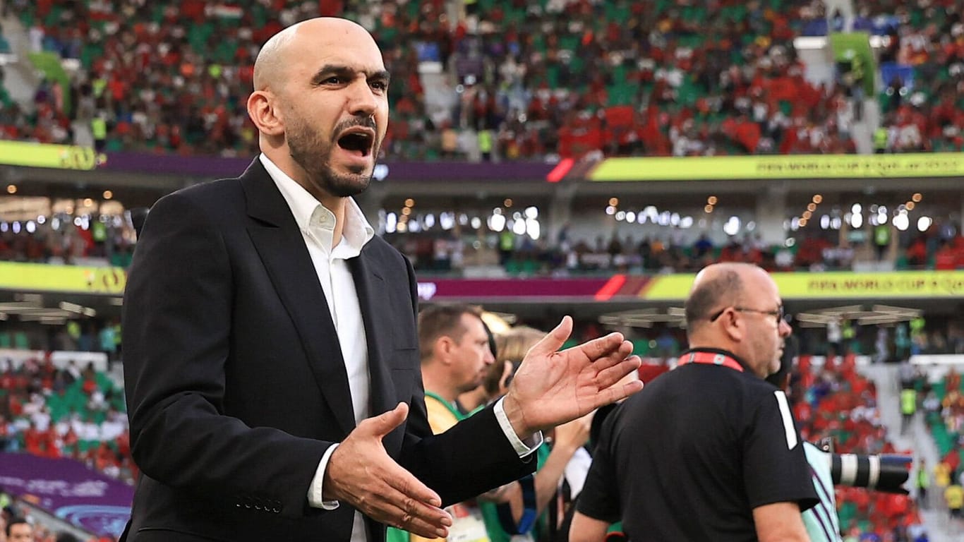 Walid Regragui: Der Nationaltrainer Marokkos hat das Finale im Blick.