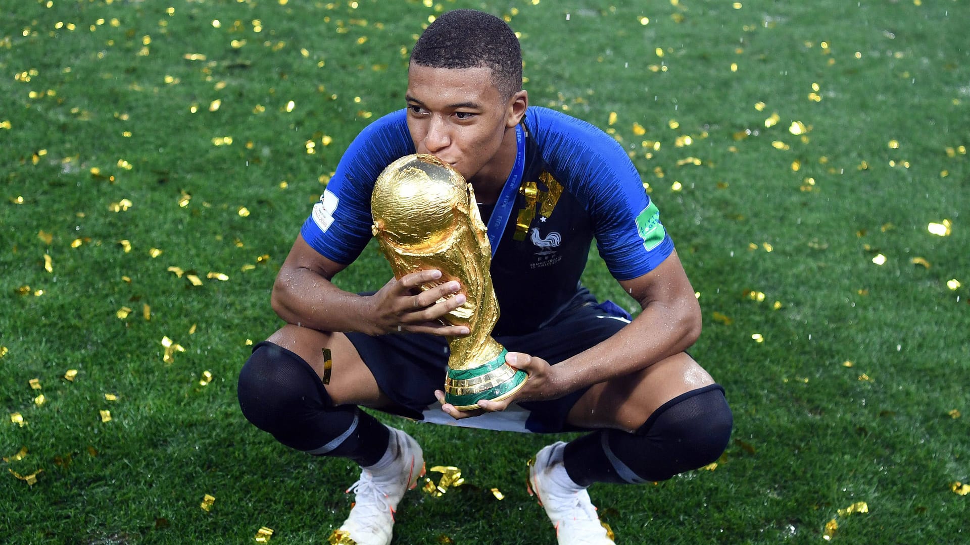 Kylian Mbappé: Er wurde 2018 in Russland das erste Mal Weltmeister.