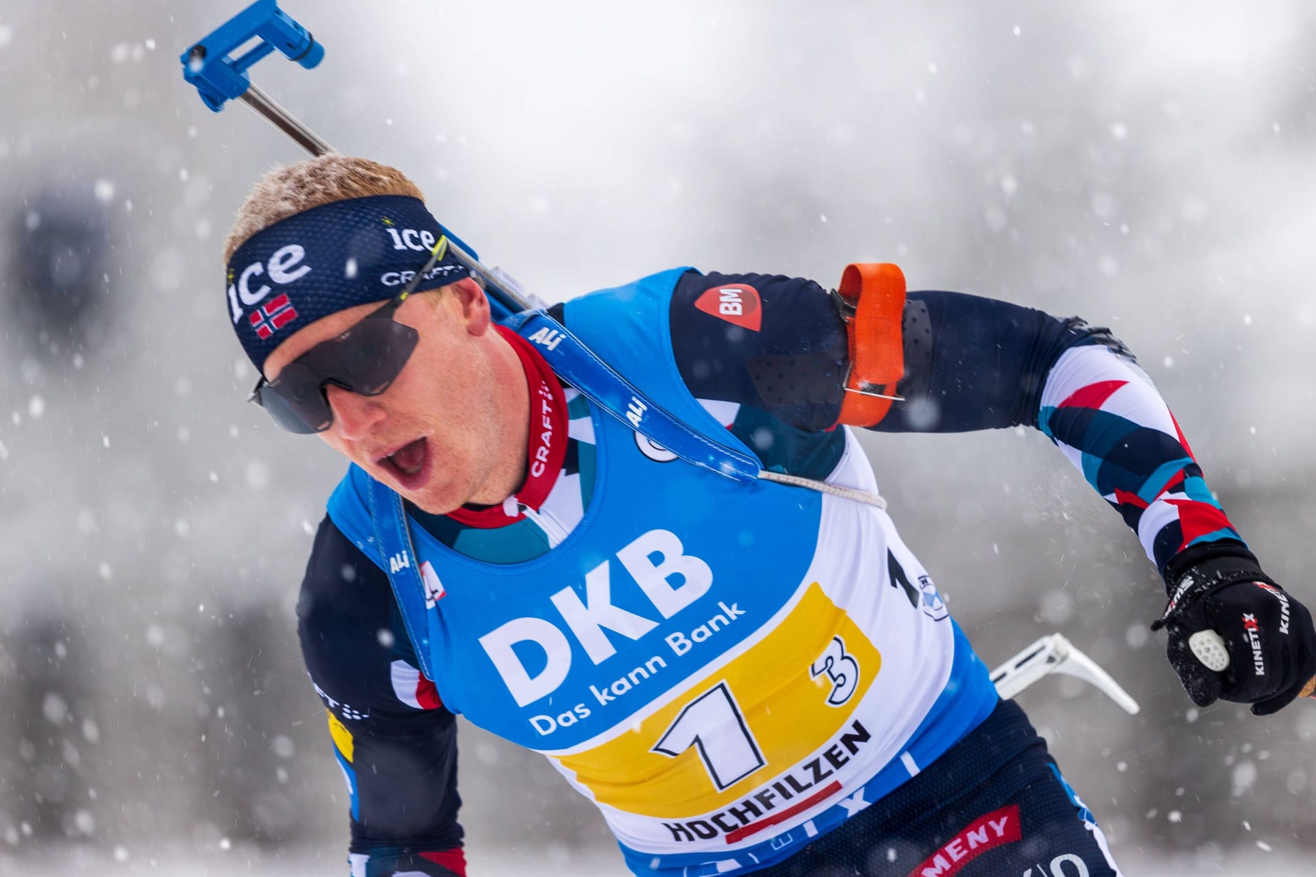 Johannes Thingnes Bö: Der Norweger hat die Verfolgung in Hochfilzen gewonnen.