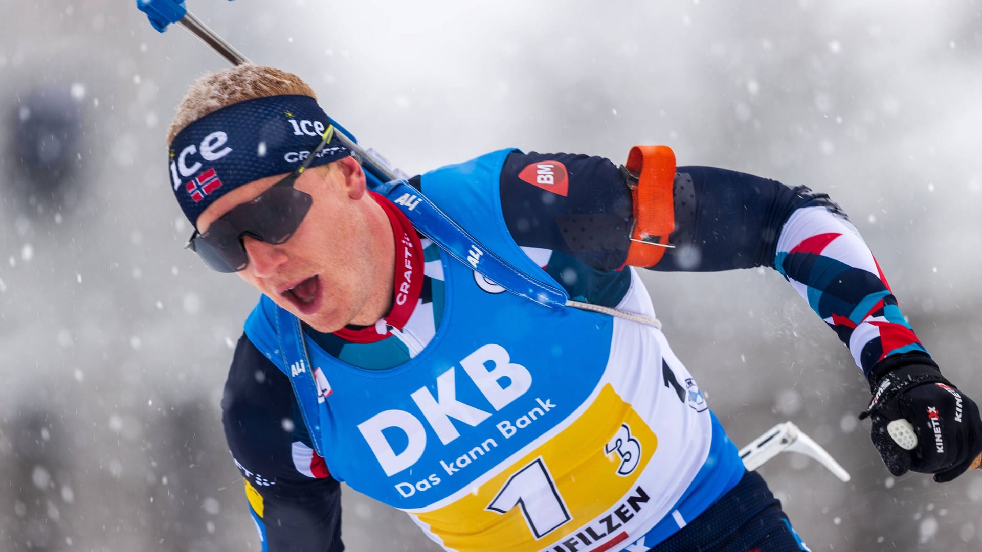 Johannes Thingnes Bö: Der Norweger hat die Verfolgung in Hochfilzen gewonnen.