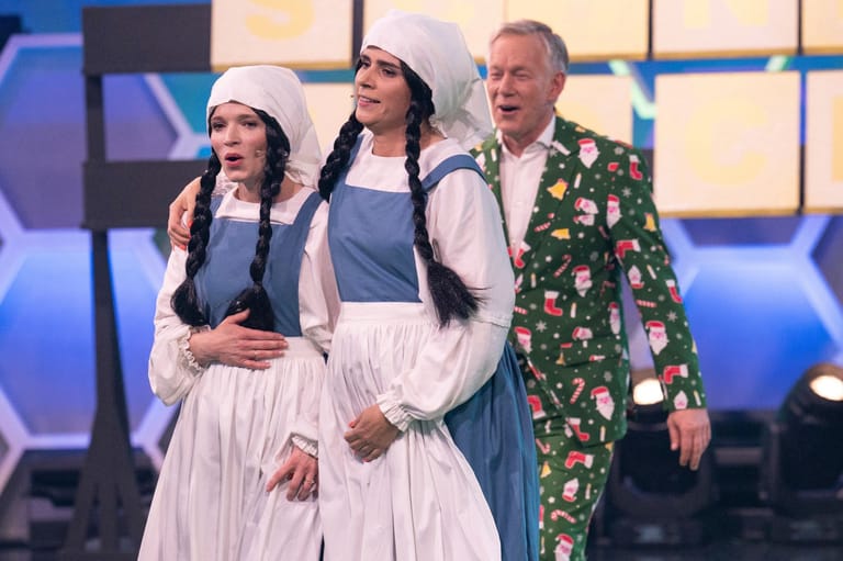 Nora Tschirner (M.) mit Karoline Herfurth (l.) und Johannes B.Kerner: Kurz nach diesen Aufnahmen verletzte sich die Schauspielerin.