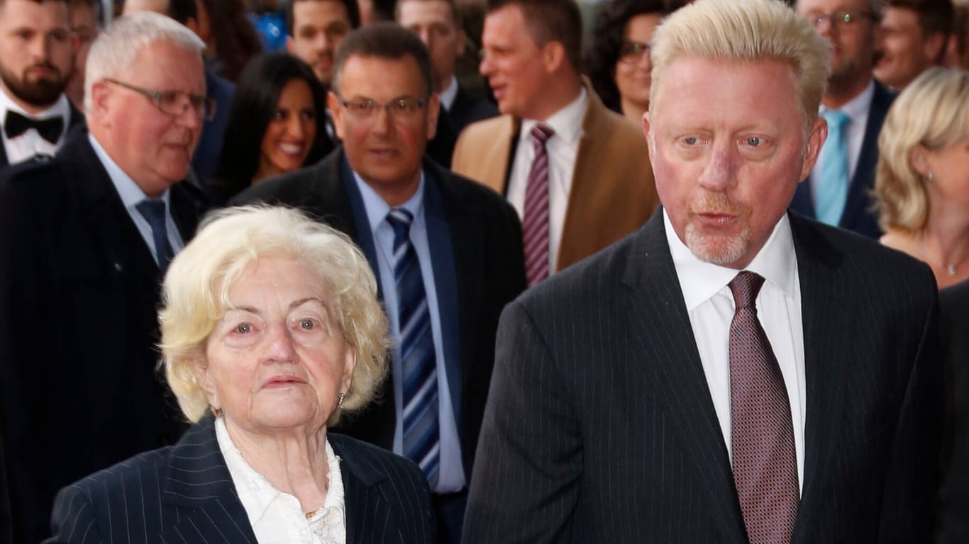 Boris Becker und seiner Mutter Elvira im Jahr 2019.