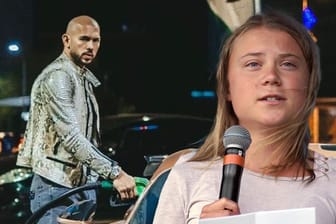 Greta Thunberg bei einer Rede: Sie konterte auf Twitter den frauenfeindlichen Internet-Troll Andrew Tate.