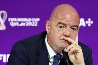 Gianni Infantino: Der Fifa-Boss behauptet, die WM in Katar sei klimaneutral gewesen.