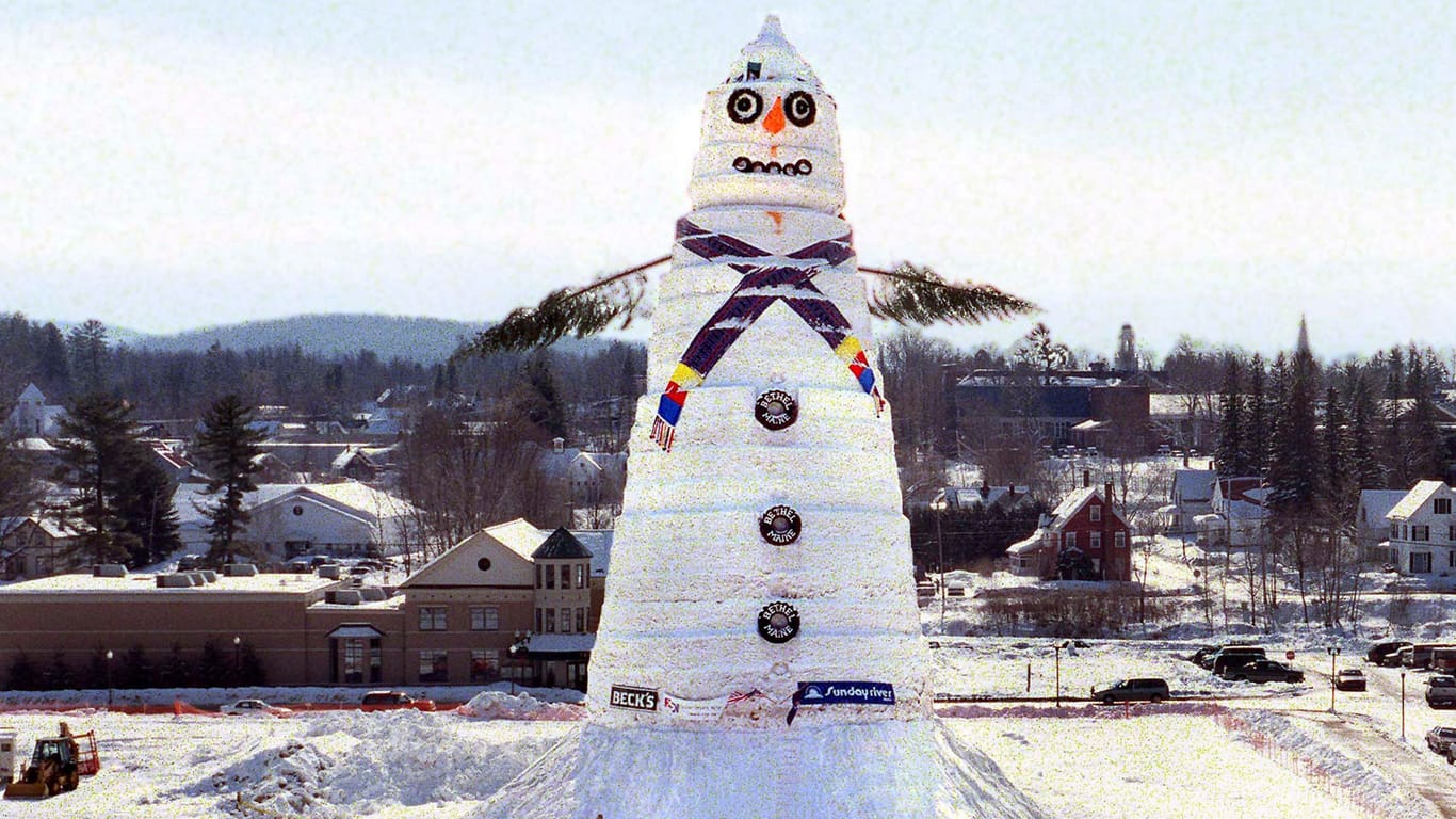 1999: Der größte Schneemann der Welt