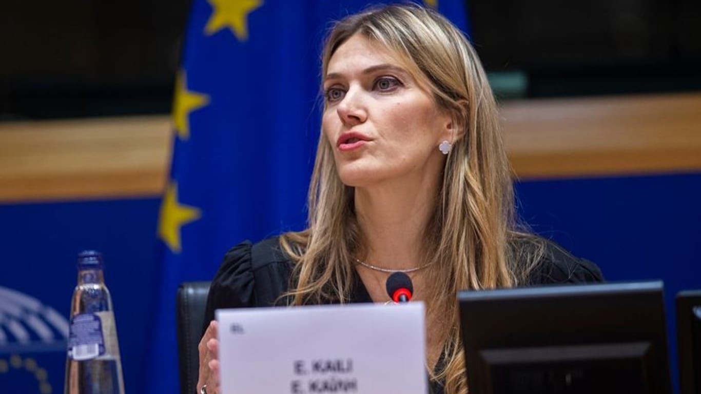 Die Vizepräsidentin des Europäischen Parlaments, Eva Kaili: Ihr werden Geldwäsche und Korruption vorgeworfen.