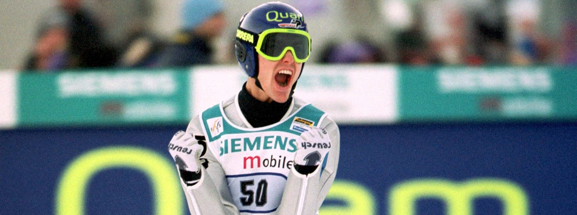 Sven Hannawald im Jahr 2002: Er gewann als Erster die Vierschanzentournee und siegte an allen vier Orten.