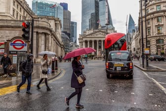 London in Großbritannien: Die Rekordinflation hat großen Einfluss auf das Bruttoinlandsprodukt.