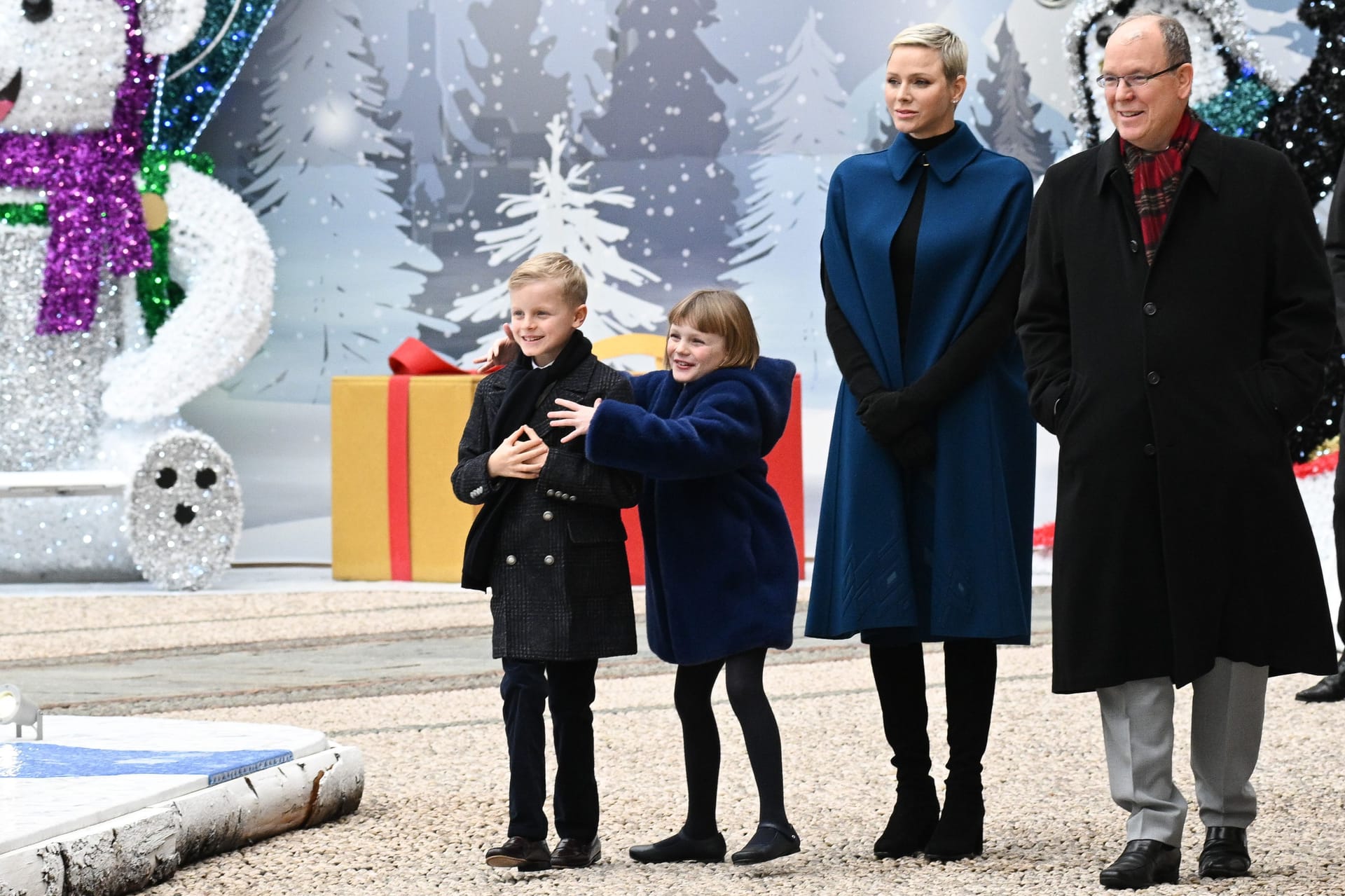 Die monegassische Fürstenfamilie am 14. Dezember 2022