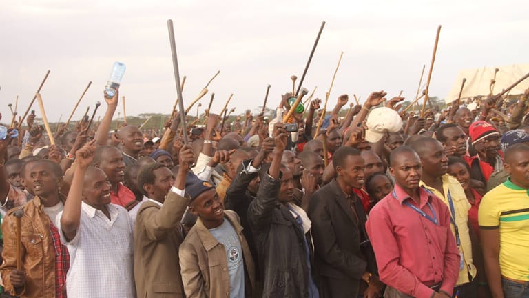 Proteste der Maasai in Kenia: In dem Land leben viele verfeindete Stammesgruppen.