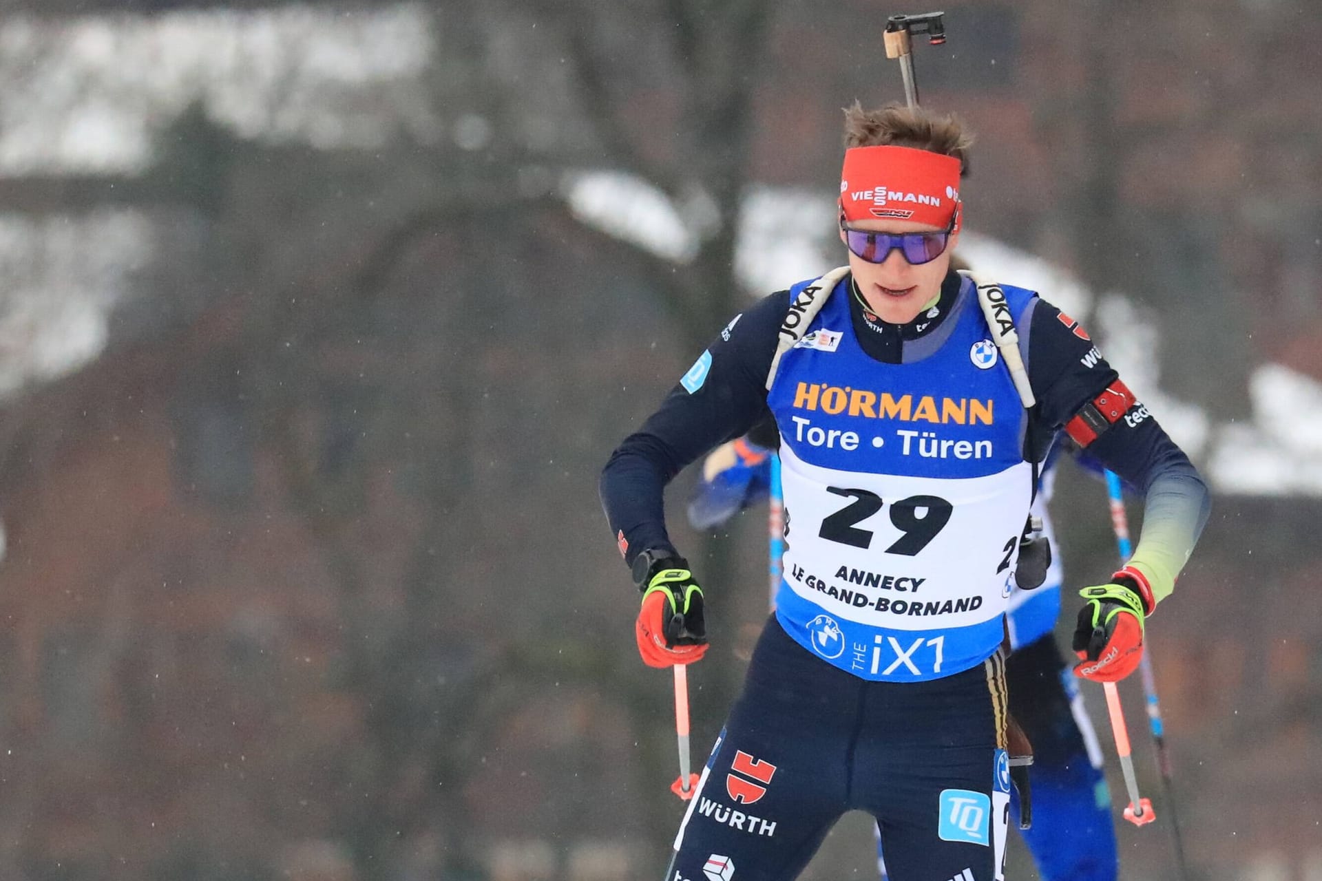 Benedikt Doll (Archivbild): Der deutsche Biathlet schaffte es zum Jahresabschluss nicht mehr auf das Podest.