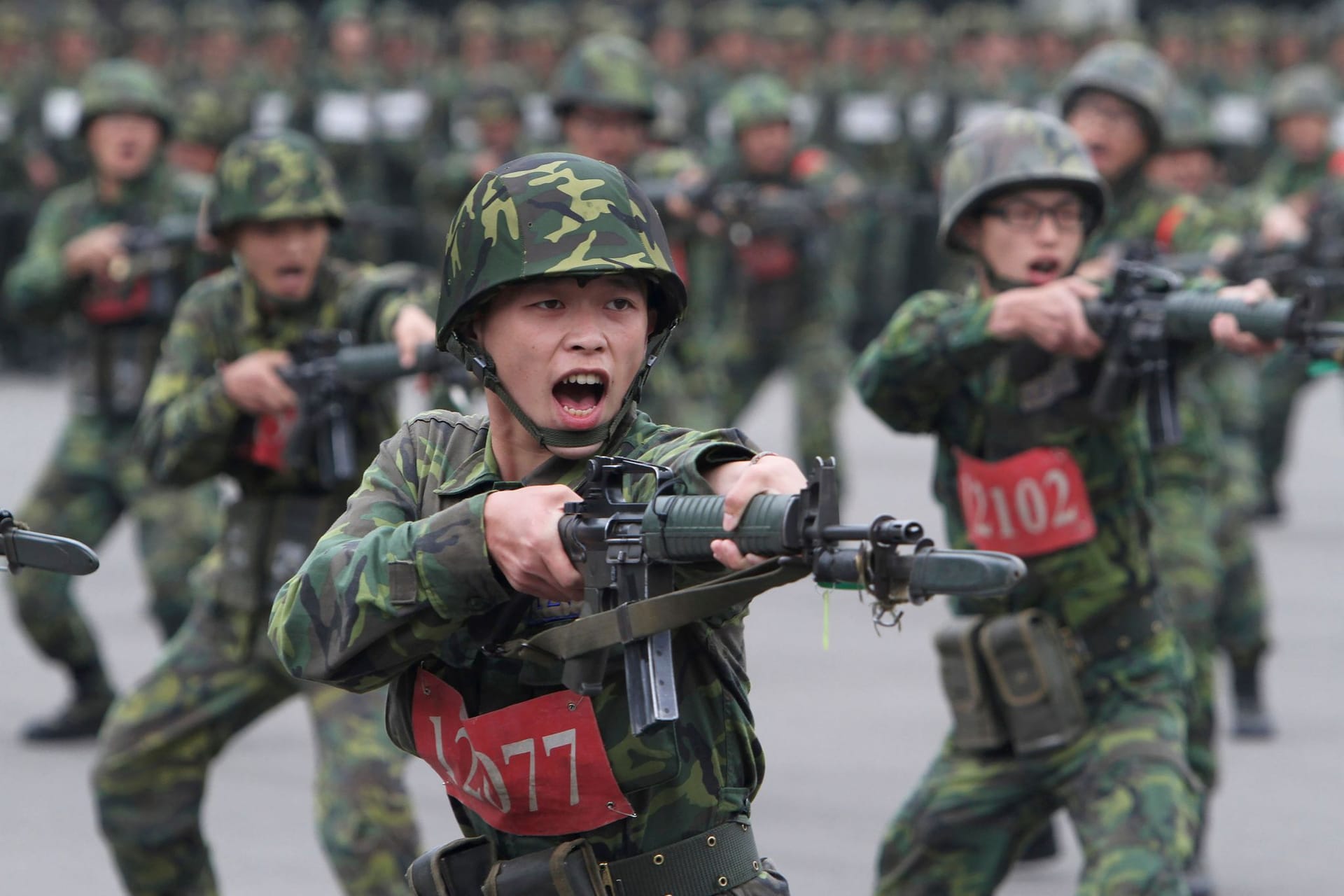 Rekruten in Taiwan: Die Inselrepublik bereitet sich auf eine mögliche chinesische Invasion vor.