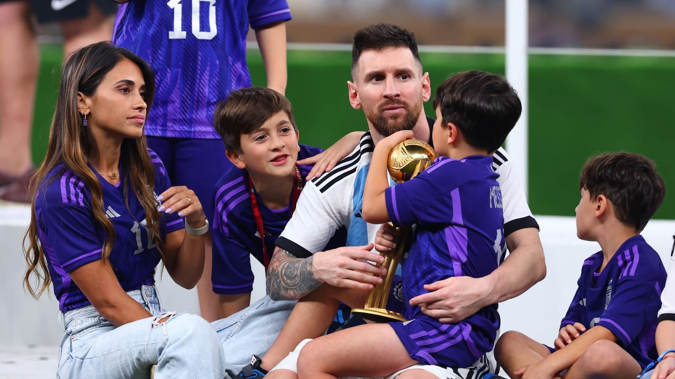 Lionel Messi mit Familie