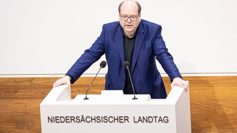 Christian Meyer spricht im niedersächsischen Landtag. (Archivbild).