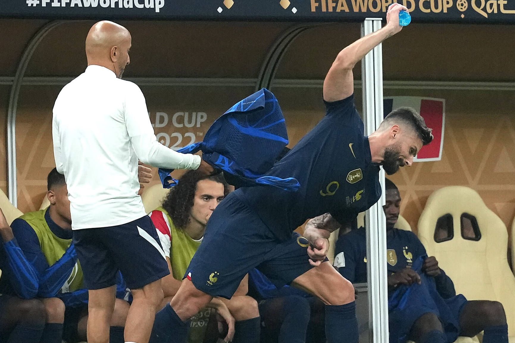 Olivier Giroud: Er war von seiner Auswechslung nicht begeistert.