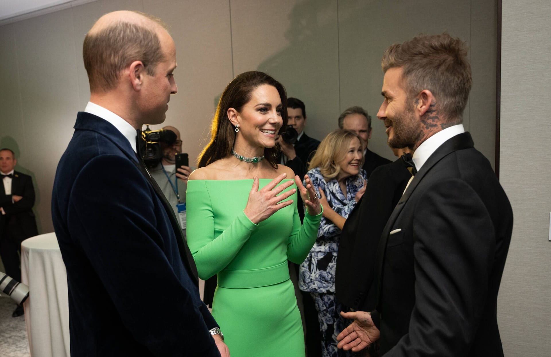 2. Dezember 2022 in Boston: William und Kate treffen auf David Beckham.