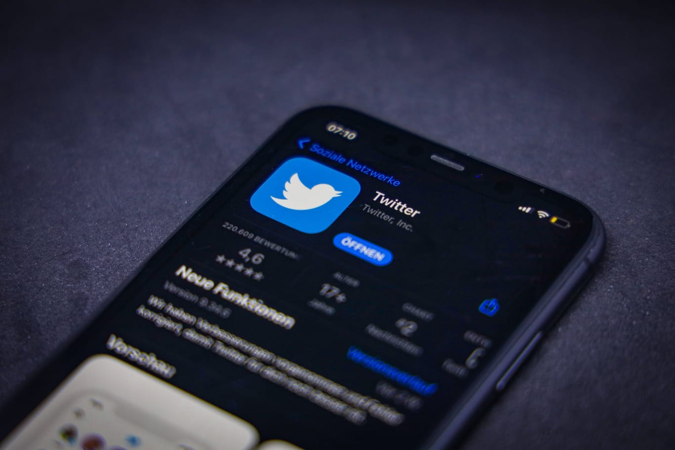 Twitter-App auf einem Smartphone: Einige Nutzer berichteten auch, dass die Benachrichtigungsfunktion nicht funktioniere.