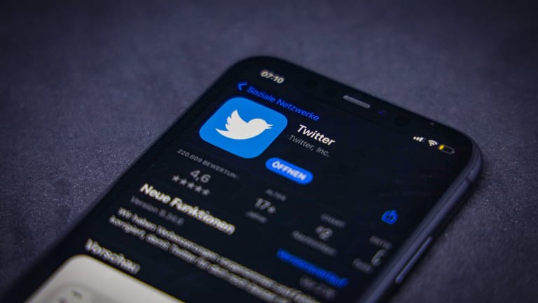 Twitter-App auf einem Smartphone: Einige Nutzer berichteten auch, dass die Benachrichtigungsfunktion nicht funktioniere.